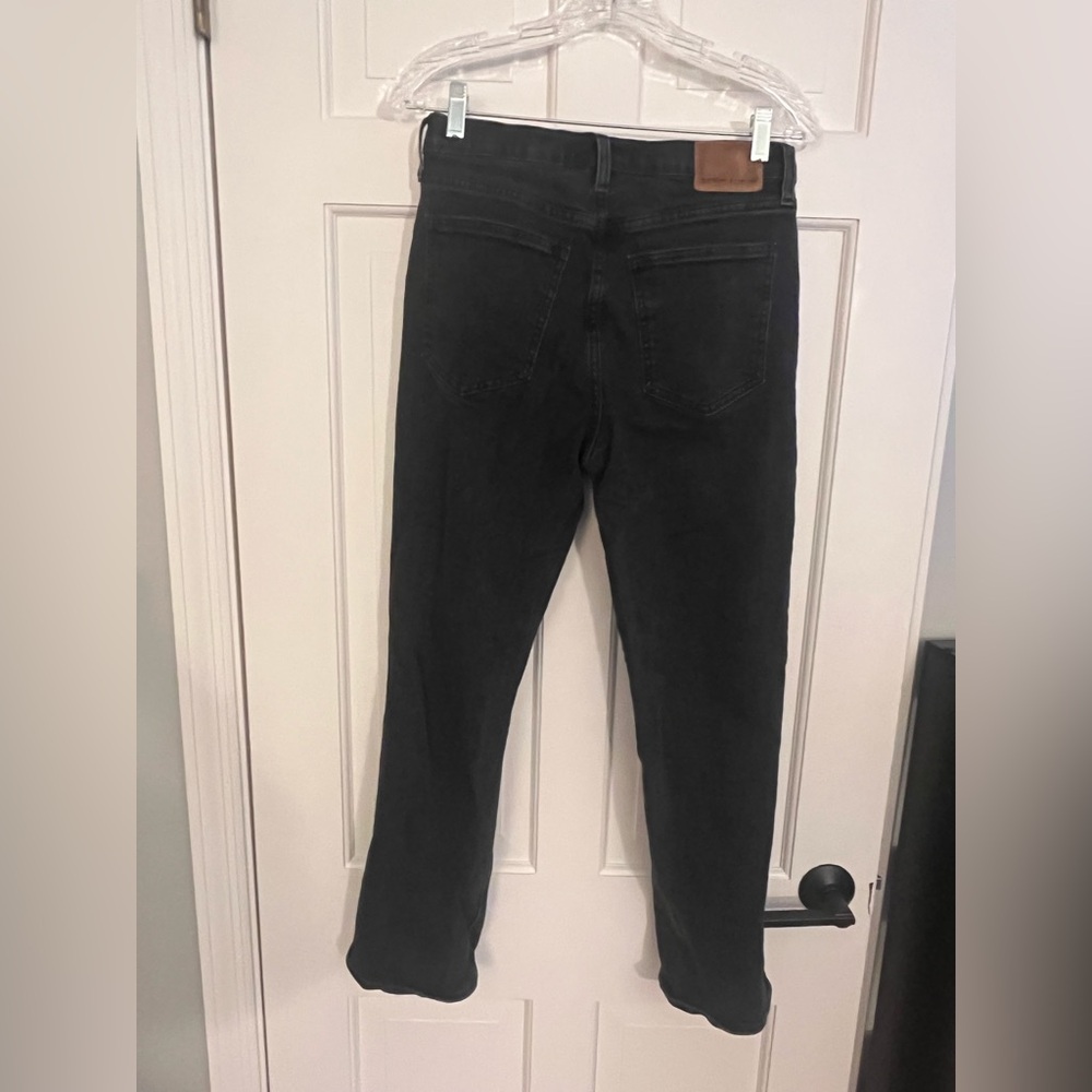 Denim Forum Arlo High Rise Straight Leg 28L Black Size 27 - Picture 4 of 5